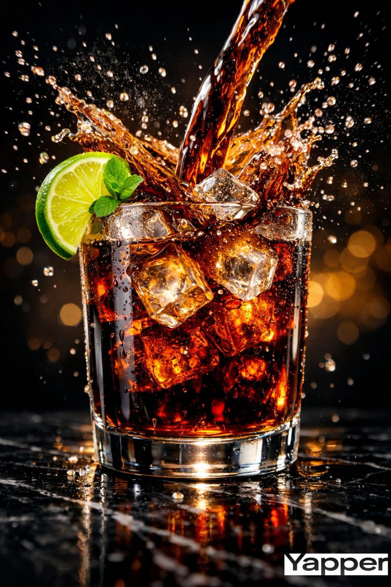 Luxury Cola Splash Moment