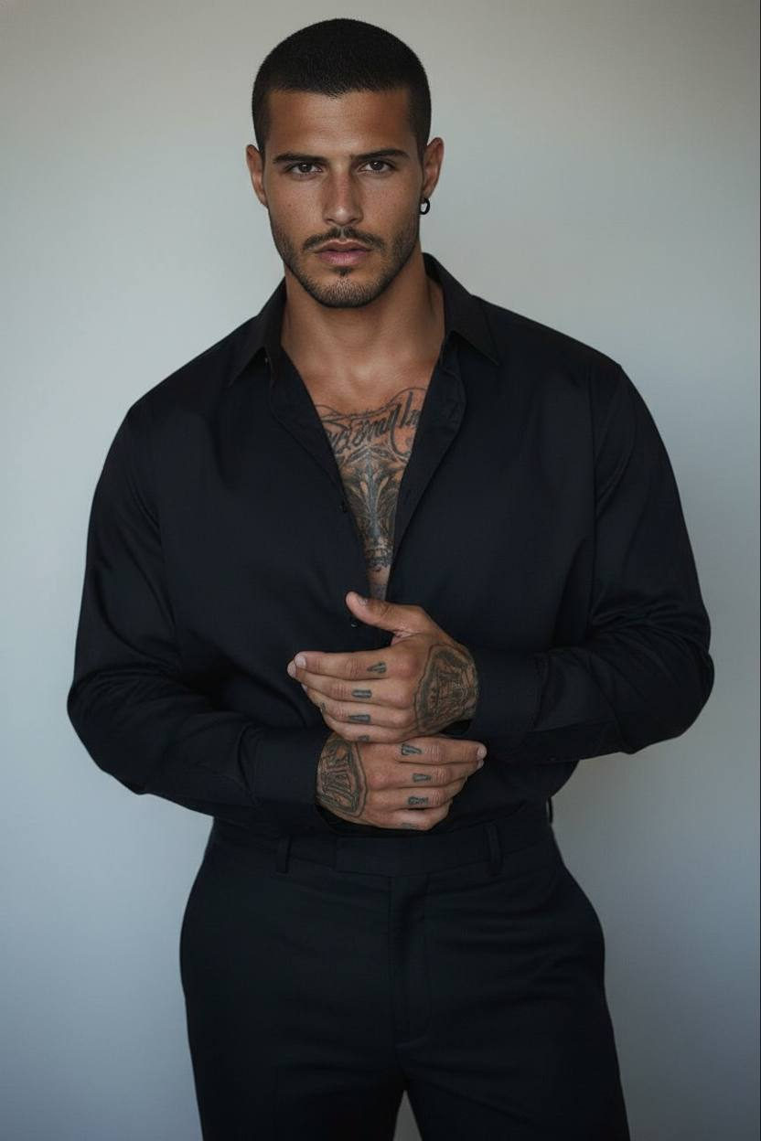 Minimalist Masculine Fashion Portrait
