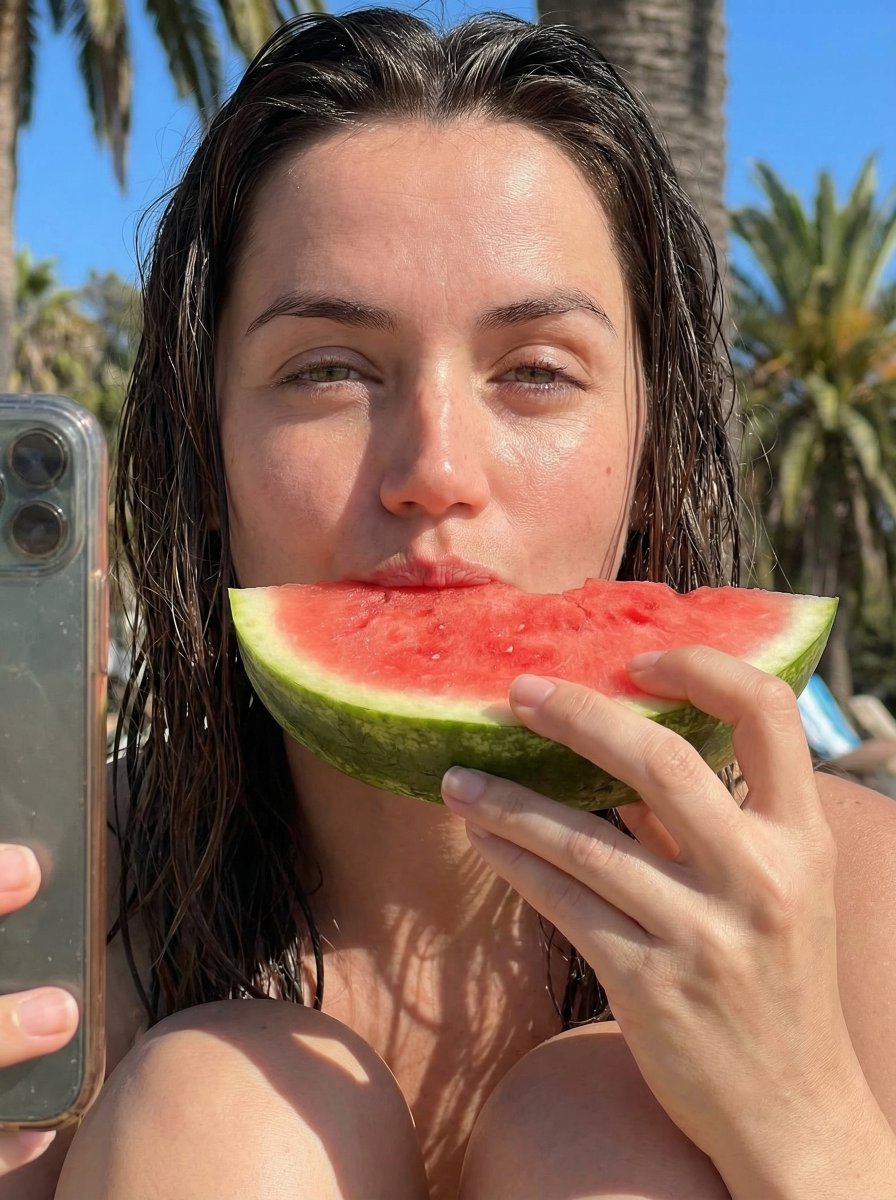 Summer Watermelon Selfie
