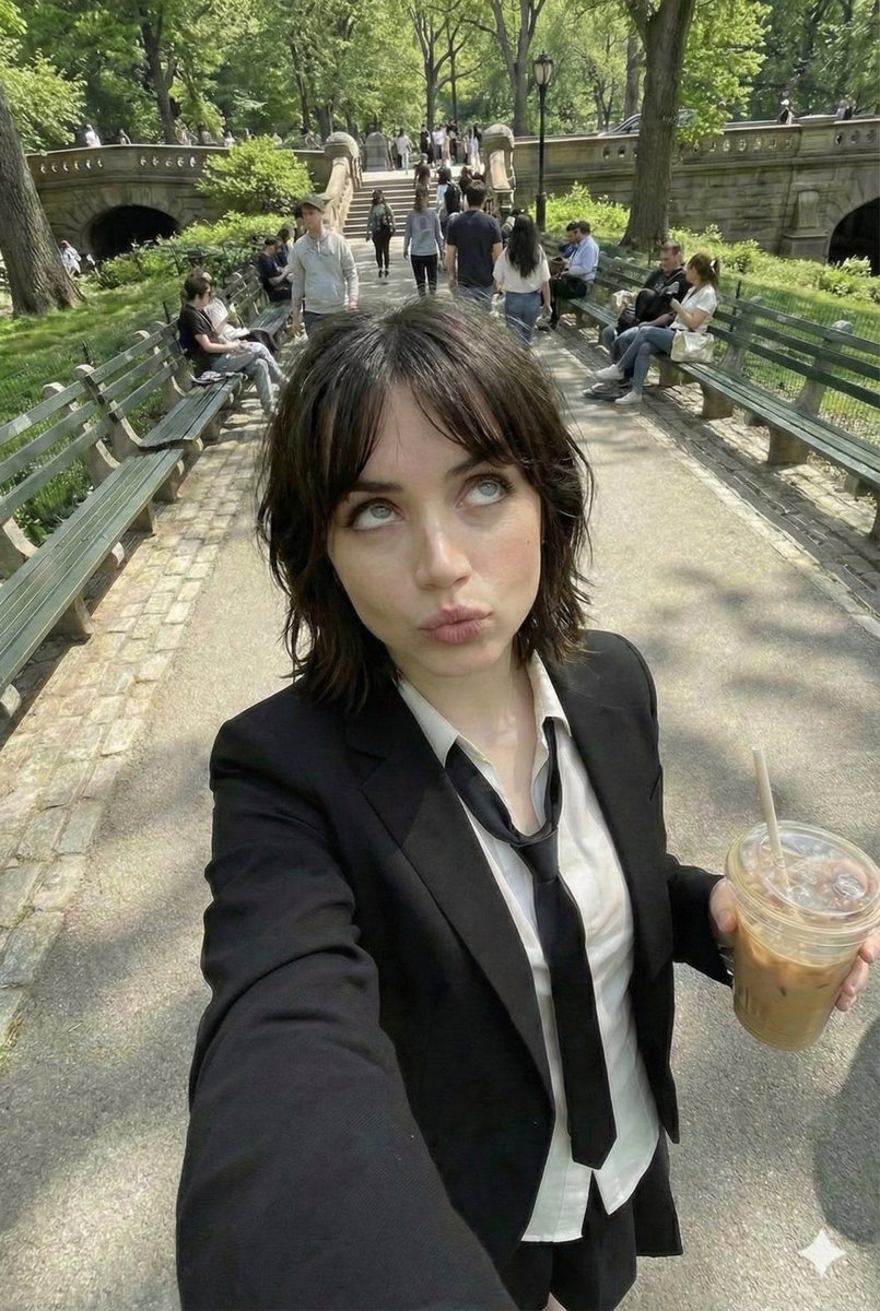 Freckled Girl Park Selfie