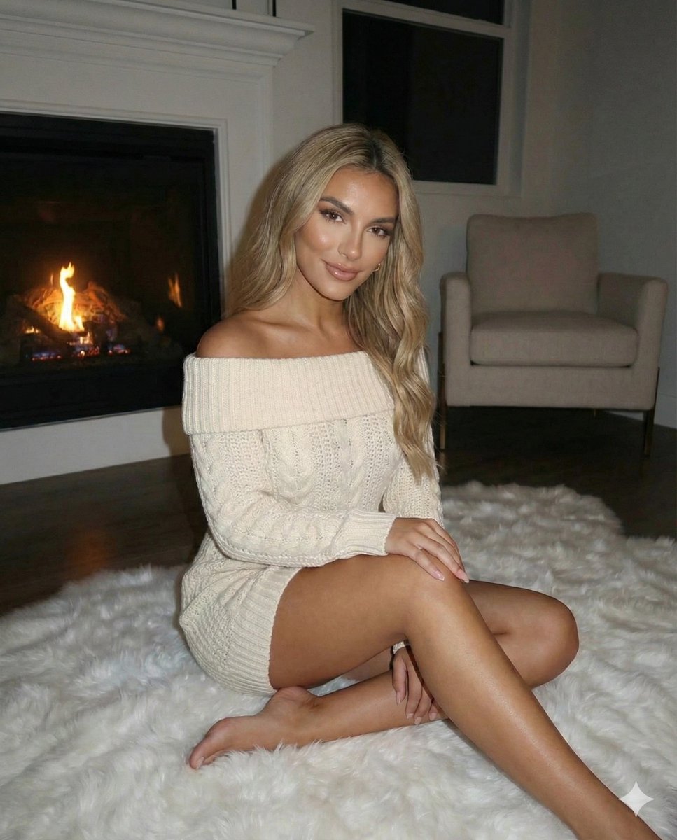 Cozy Winter Night Selfie