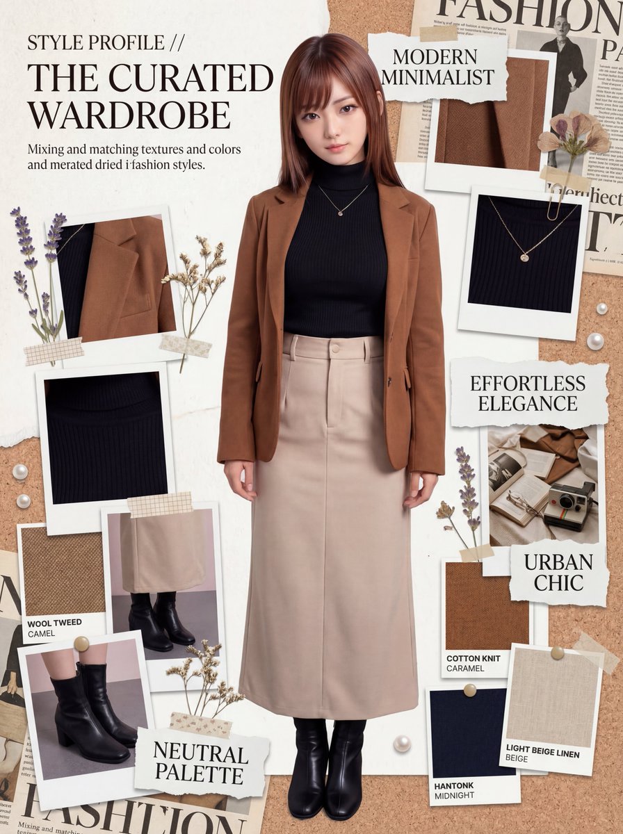 Editorial Fashion Moodboard Collage
