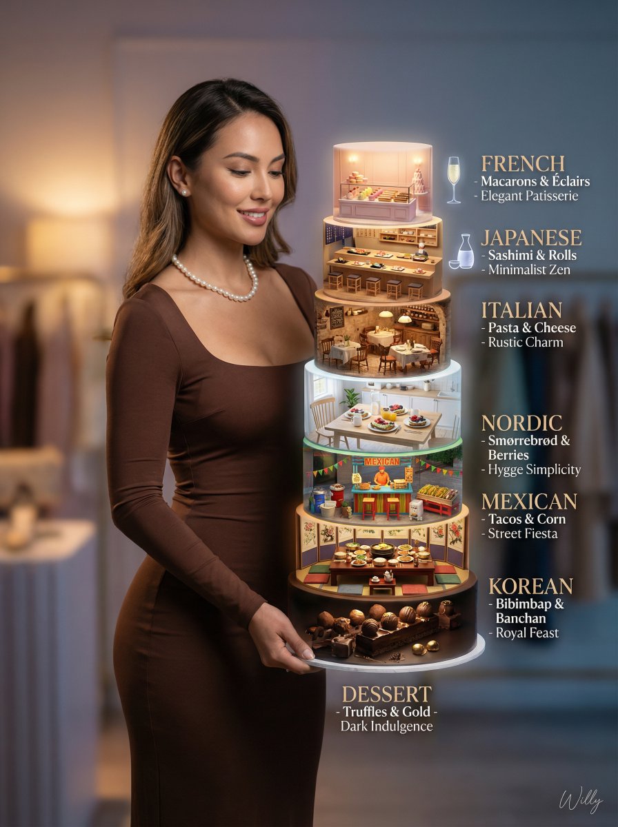 Seven Layer Gourmet Cake Art