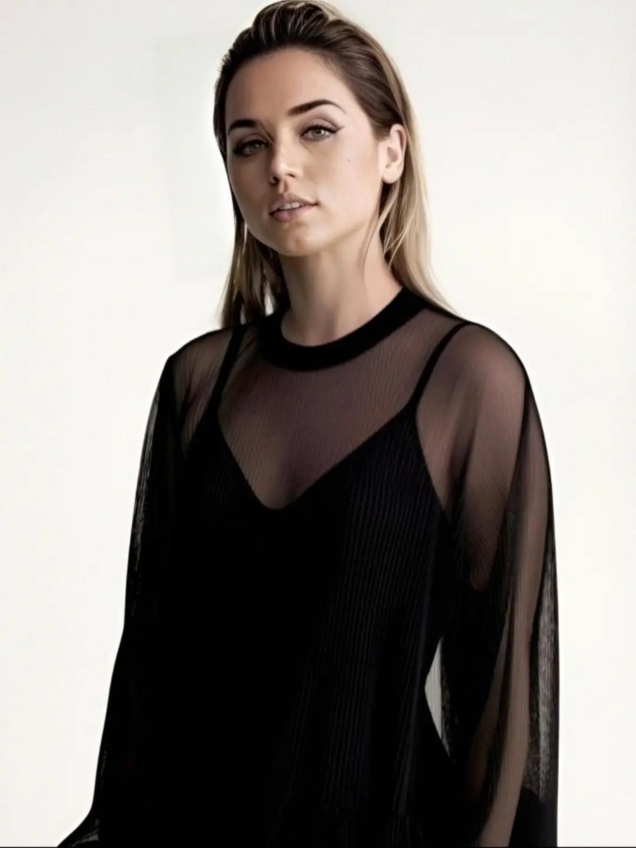 Slicked Back Wet Look High Fashion Portrait