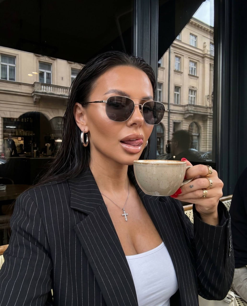 Stylish Cafe Portrait