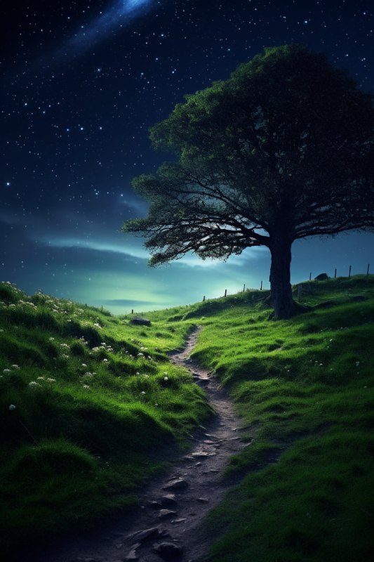 Dark Night Journey Visionary Alien Landscape Photography