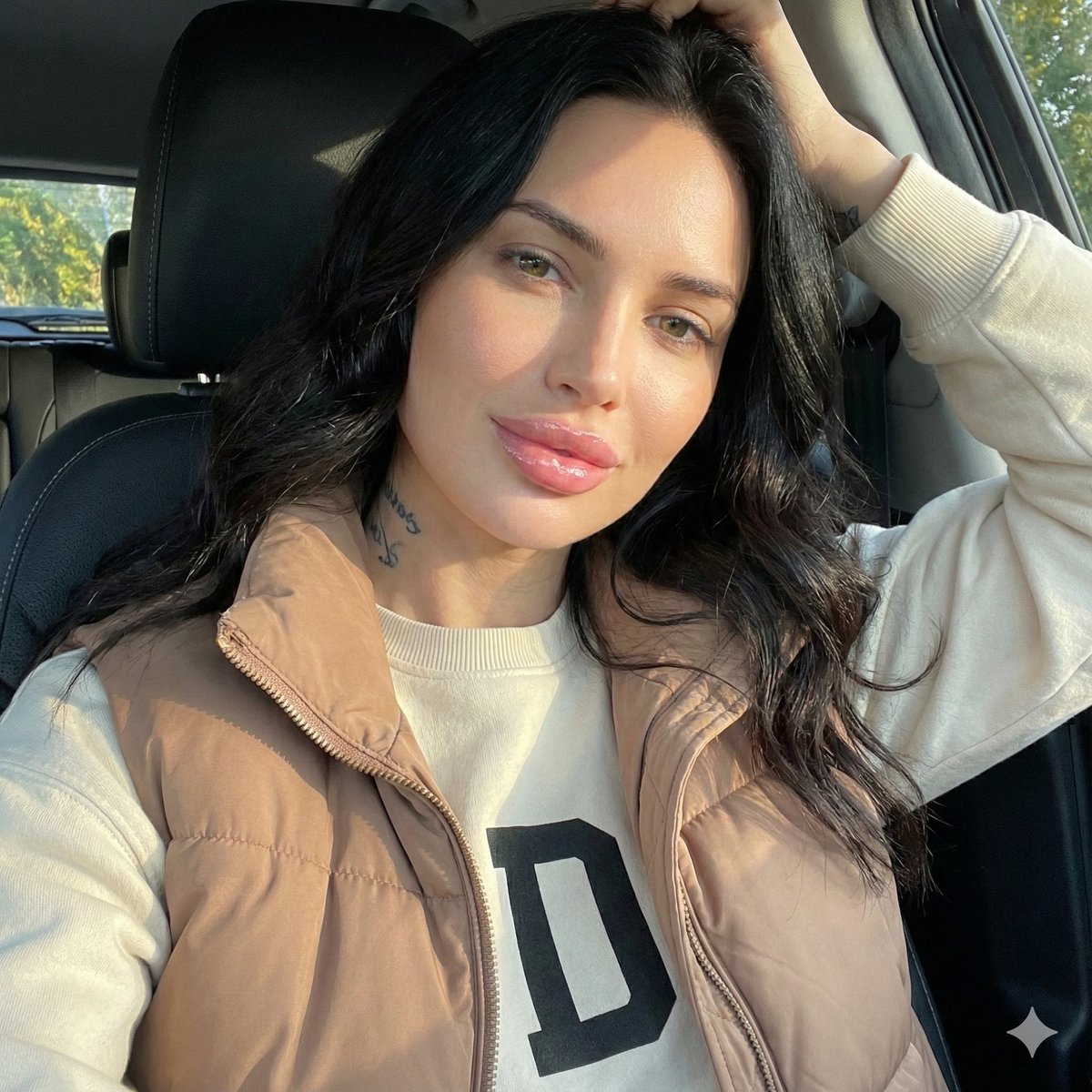 Warm Car Selfie Portrait