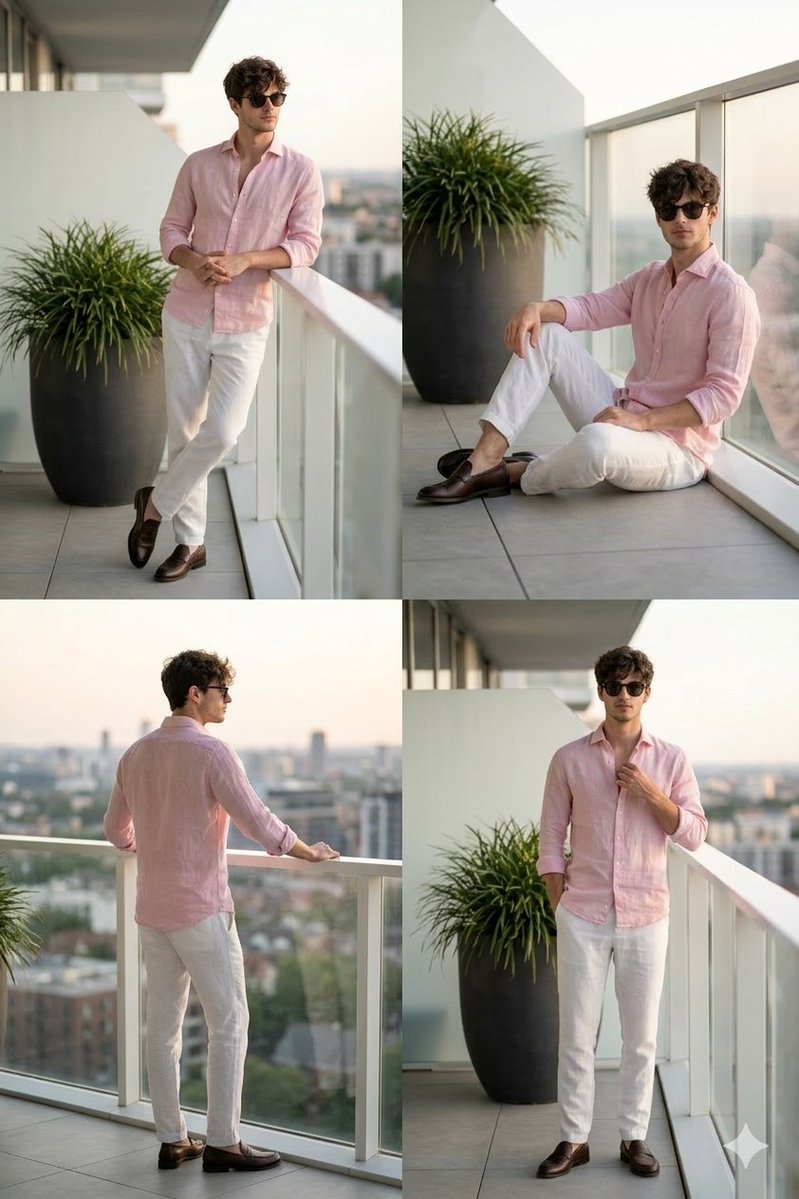 Stylish Man on Luxury Balcony