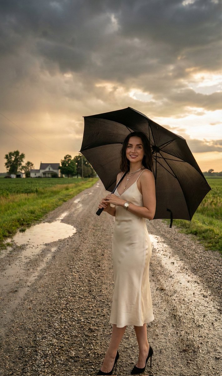 Melancholic Beauty in Rain