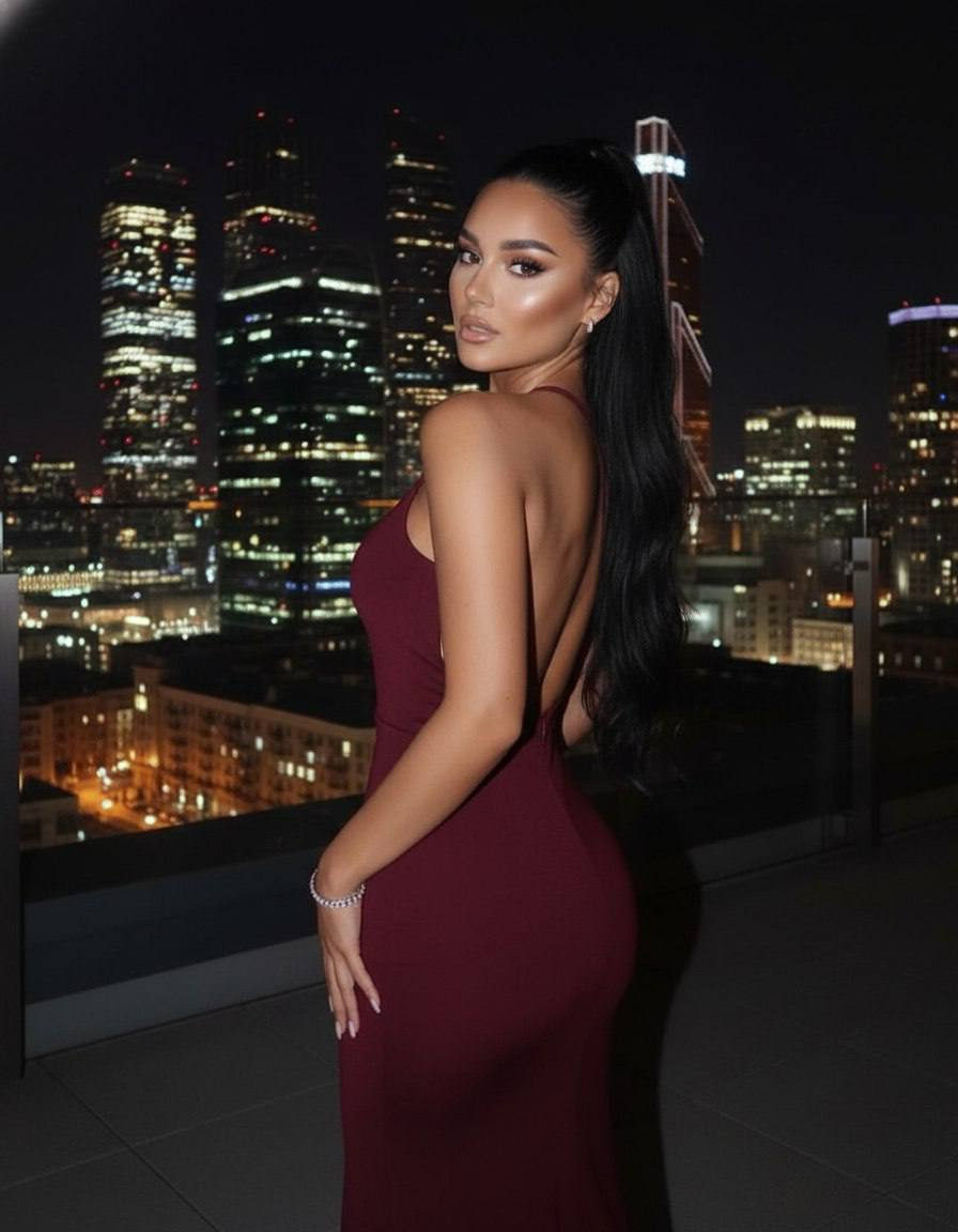 Midnight Glamour: Rooftop Diva