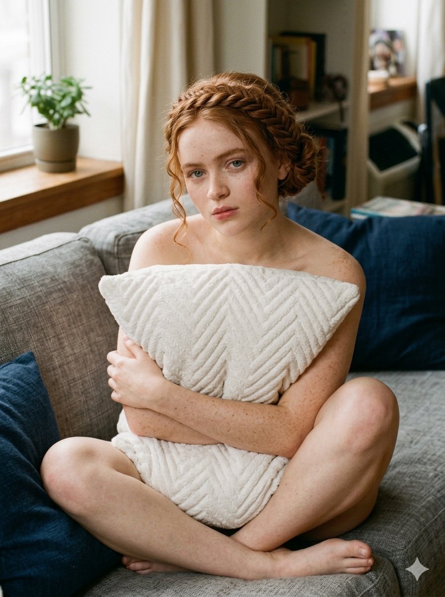 Redhead Muse Contemplative Portrait