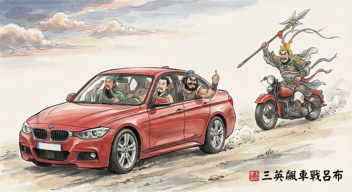 Three Heroes Drift Against Lü Bu