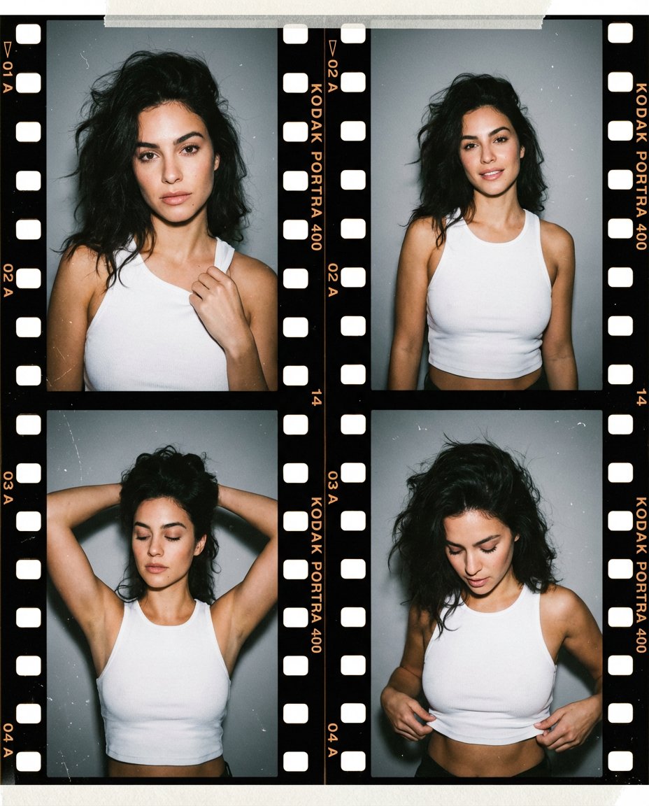 Film-Grid Fashion Portrait Series