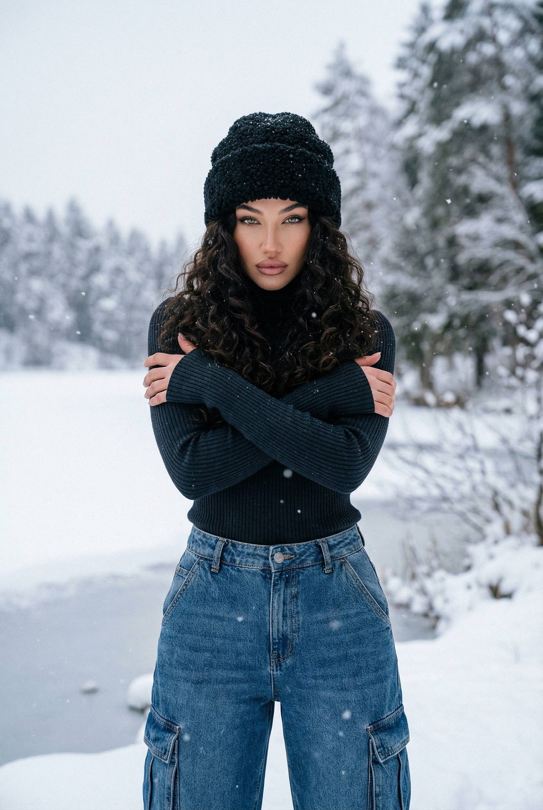 Frozen Lake Winter Portrait