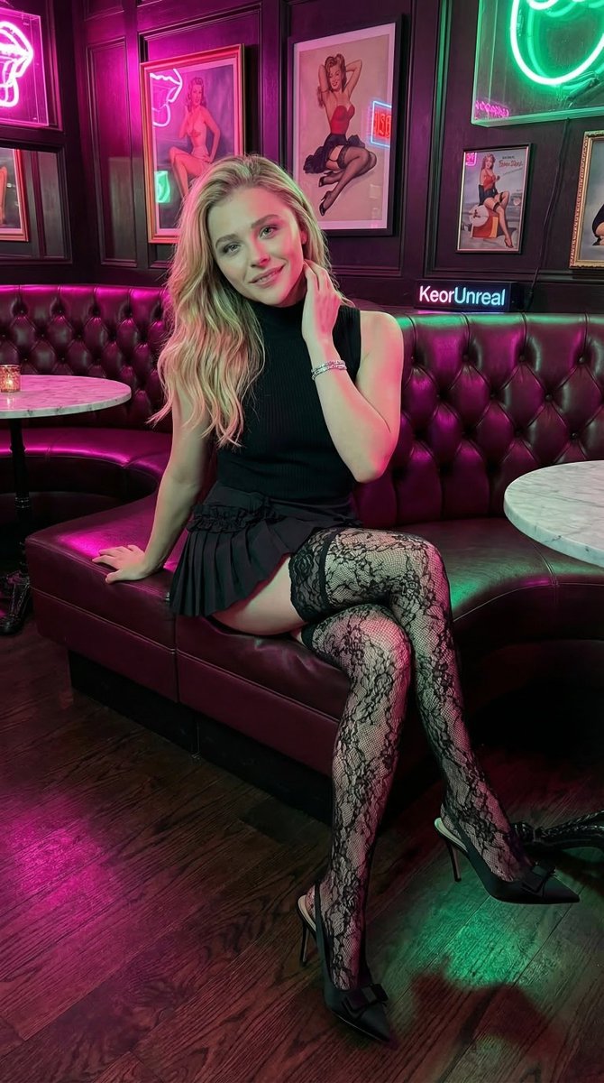 Neon Nightlife Fashion Portrait