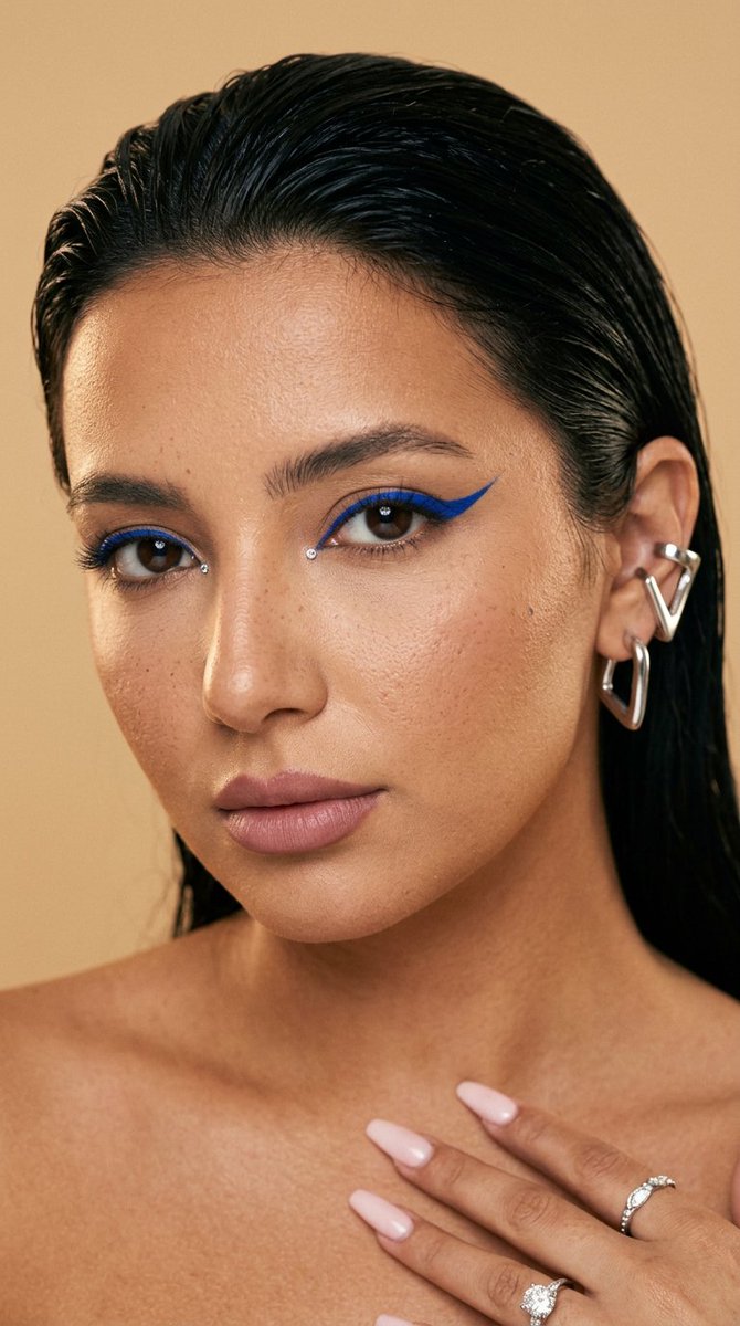 Cobalt Liner Analog Beauty Portrait
