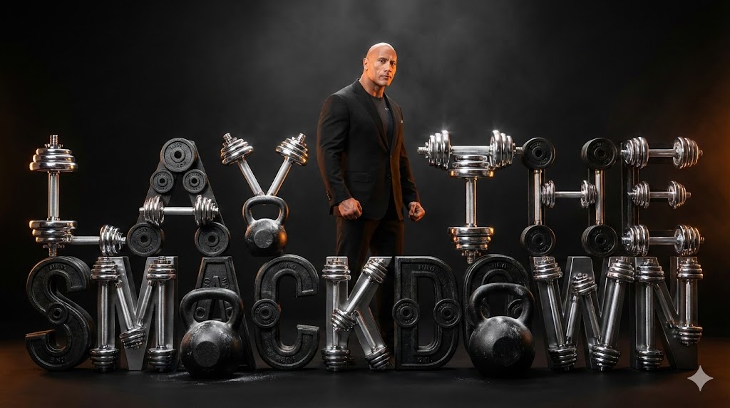 The Rock Smackdown Sculpture