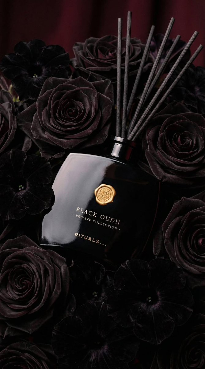 Luxury Black Oudh Perfume Photography