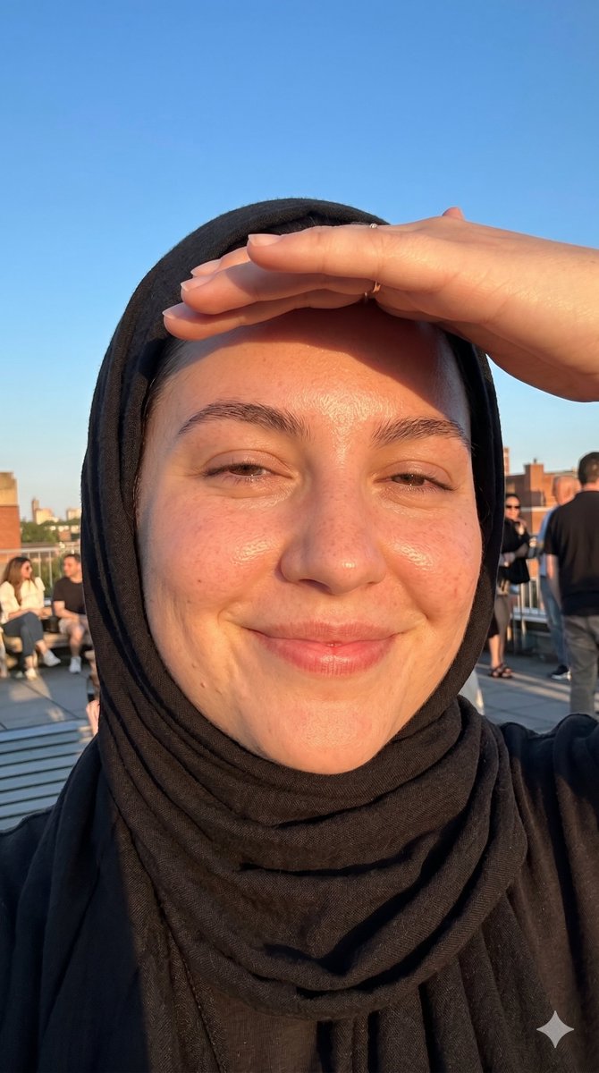 Golden Hour Rooftop Selfie Portrait