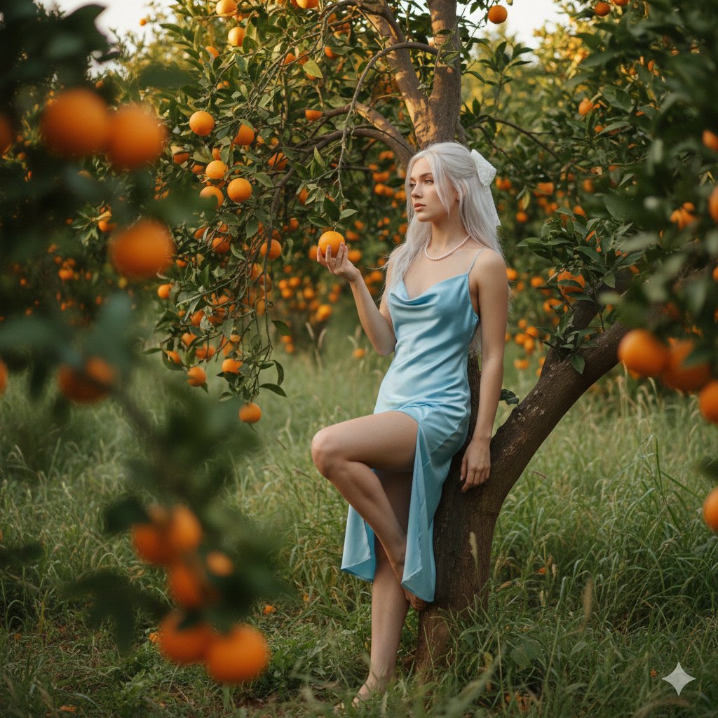 Golden Hour Dream in the Orange Grove