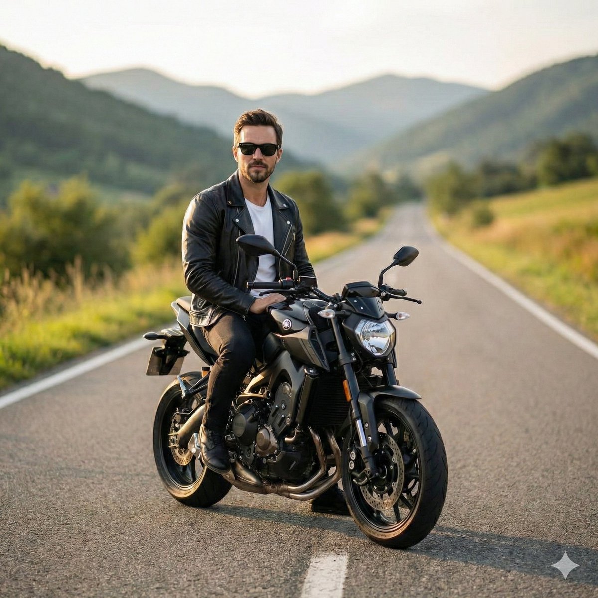 Modern Motorbike Portrait