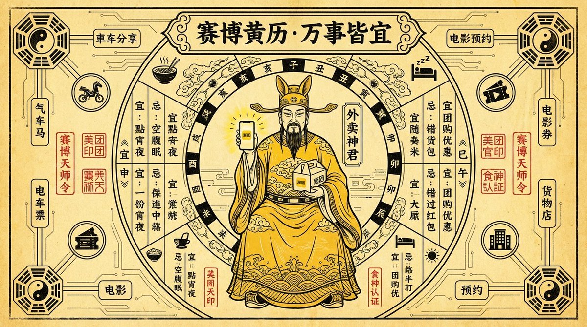 Cyber Taoist Meituan Takeaway Deity