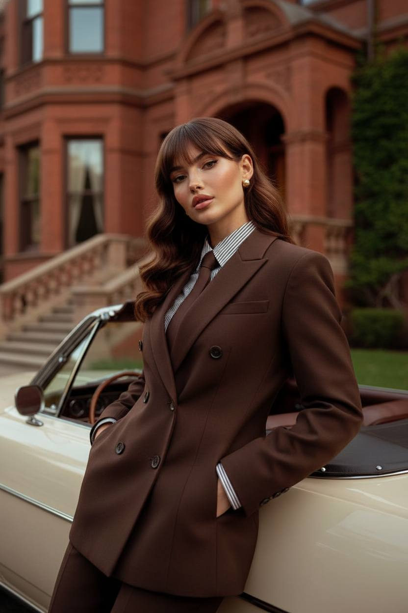 Vintage Elegant Fashion Portrait