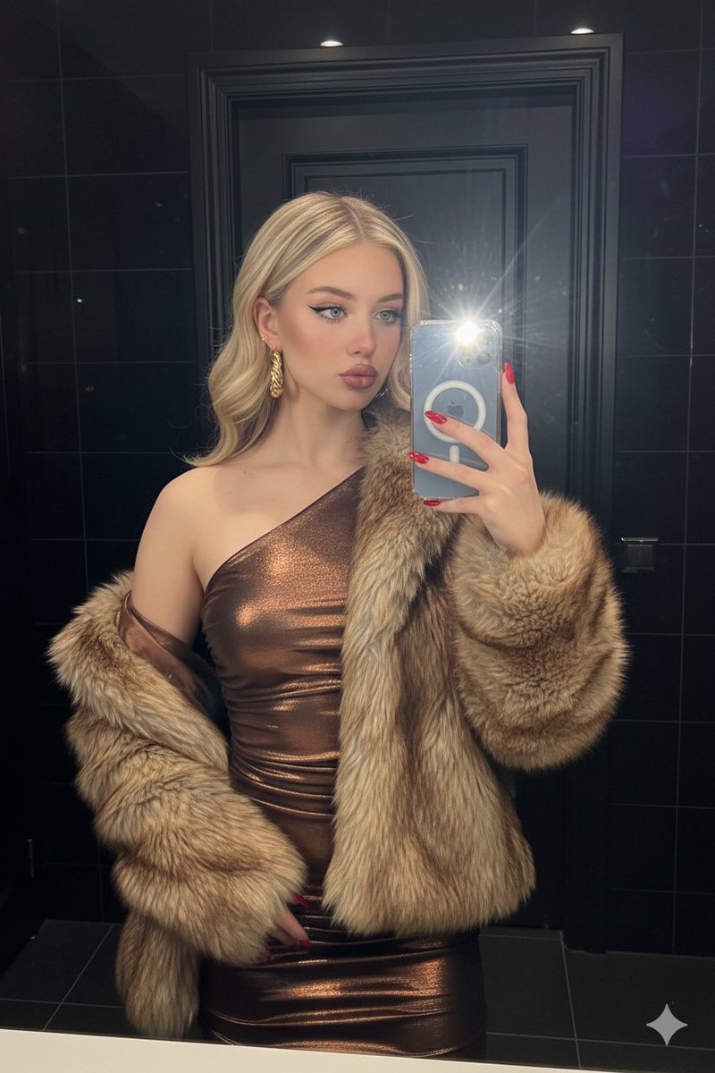 Flash Glamour Mirror Selfie