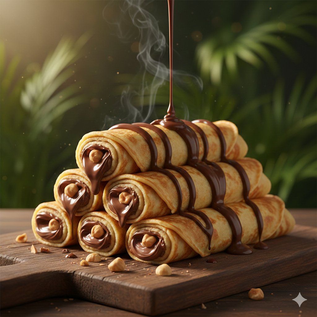Chocolate Crepe Commercial Ad