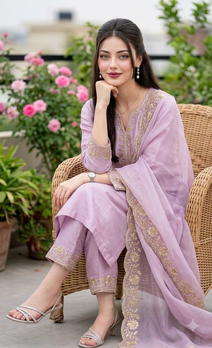 Lavender Garden Fashion Portrait