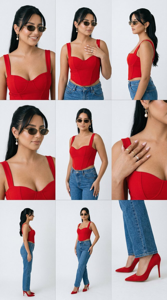 Red Corset Fashion Editorial