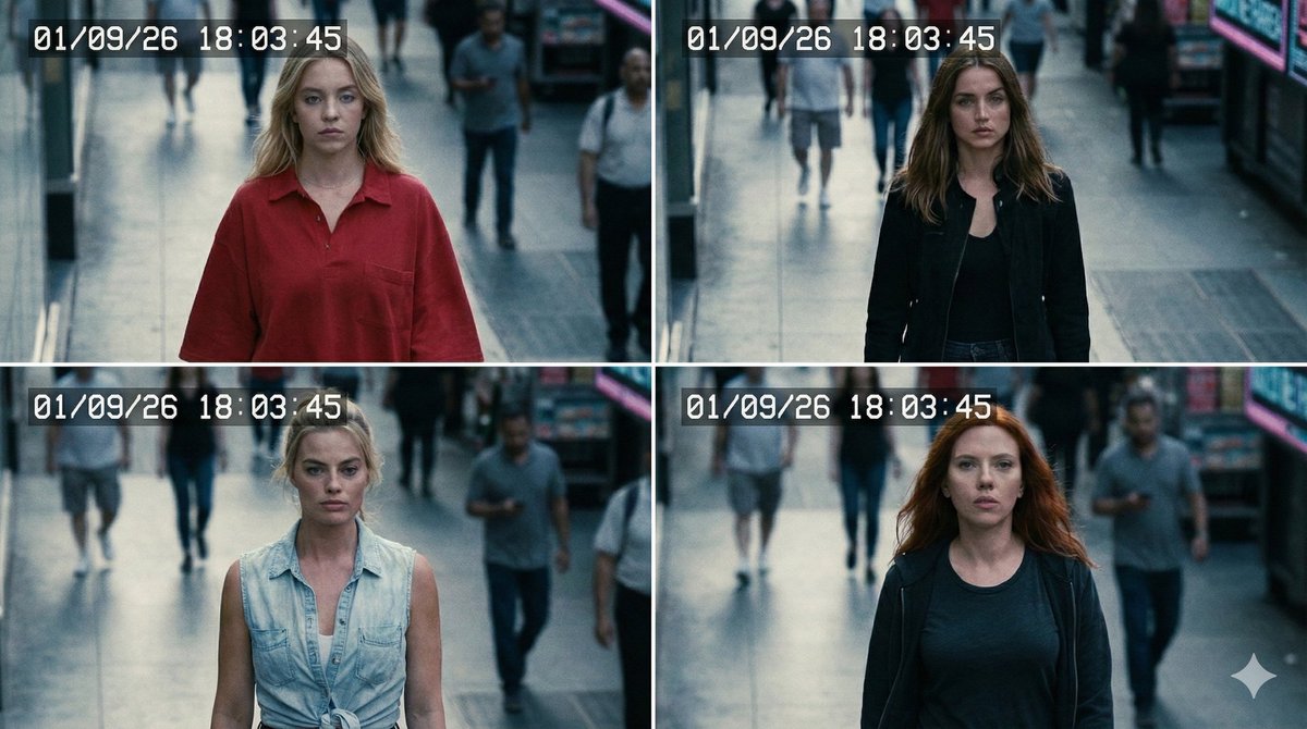 CCTV Footage of Stars Walking