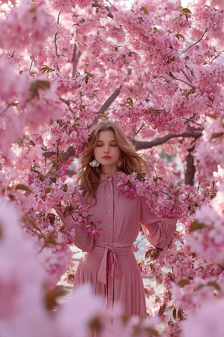 Cherry Blossom Girl Portrait