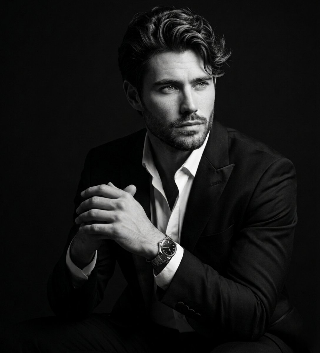 Monochrome Gentleman Portrait