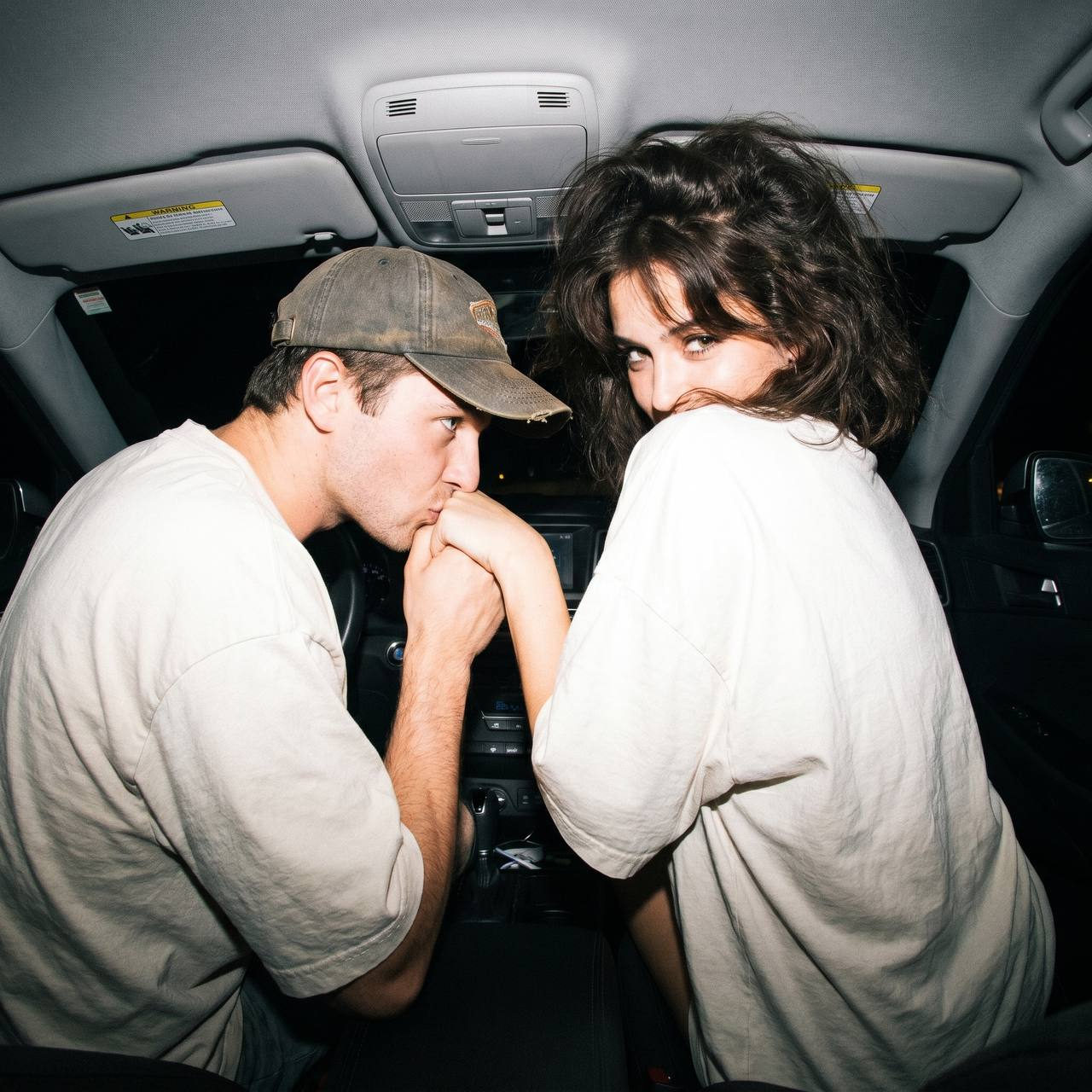 Flash Car Couple Intimate Night