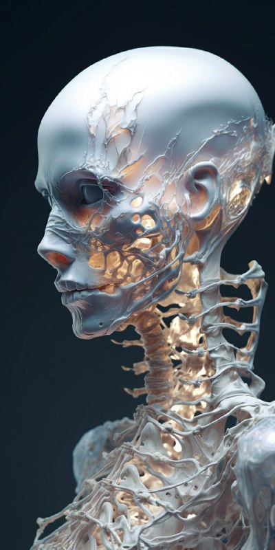 Translucent Skin With Glowing Bones Vogue Cover Portrait