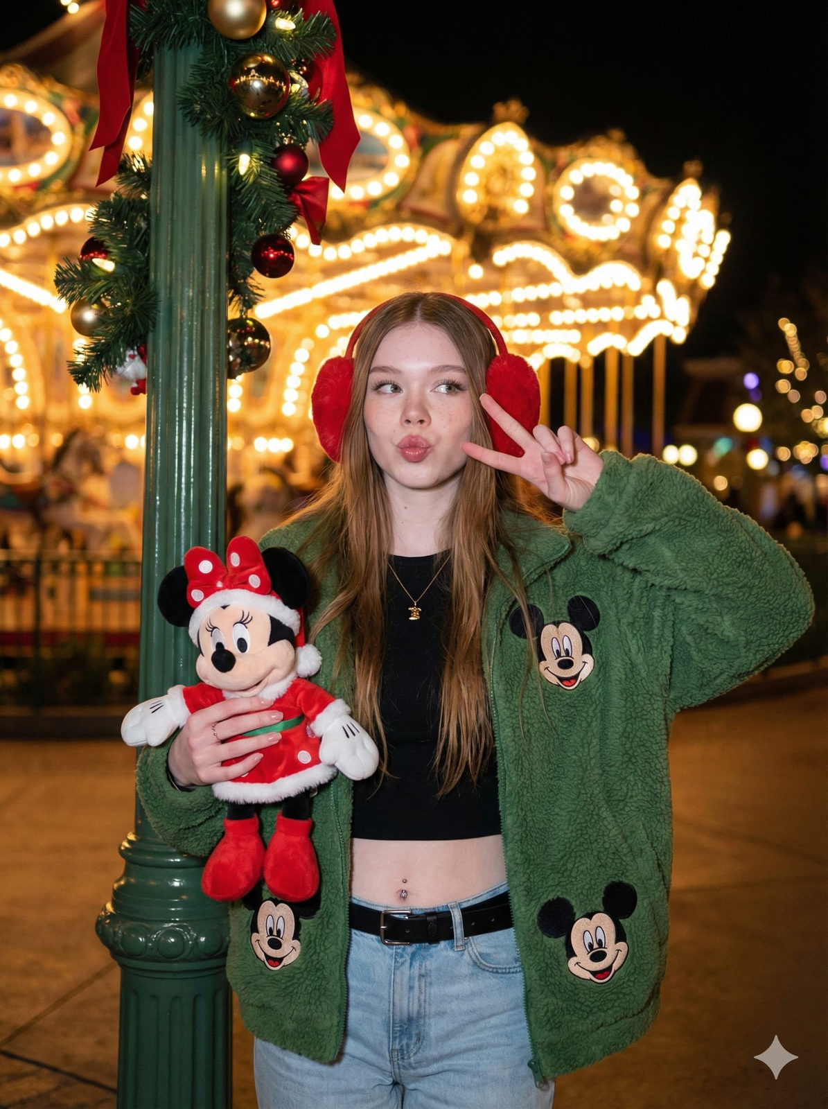 Disney Christmas Night Portrait
