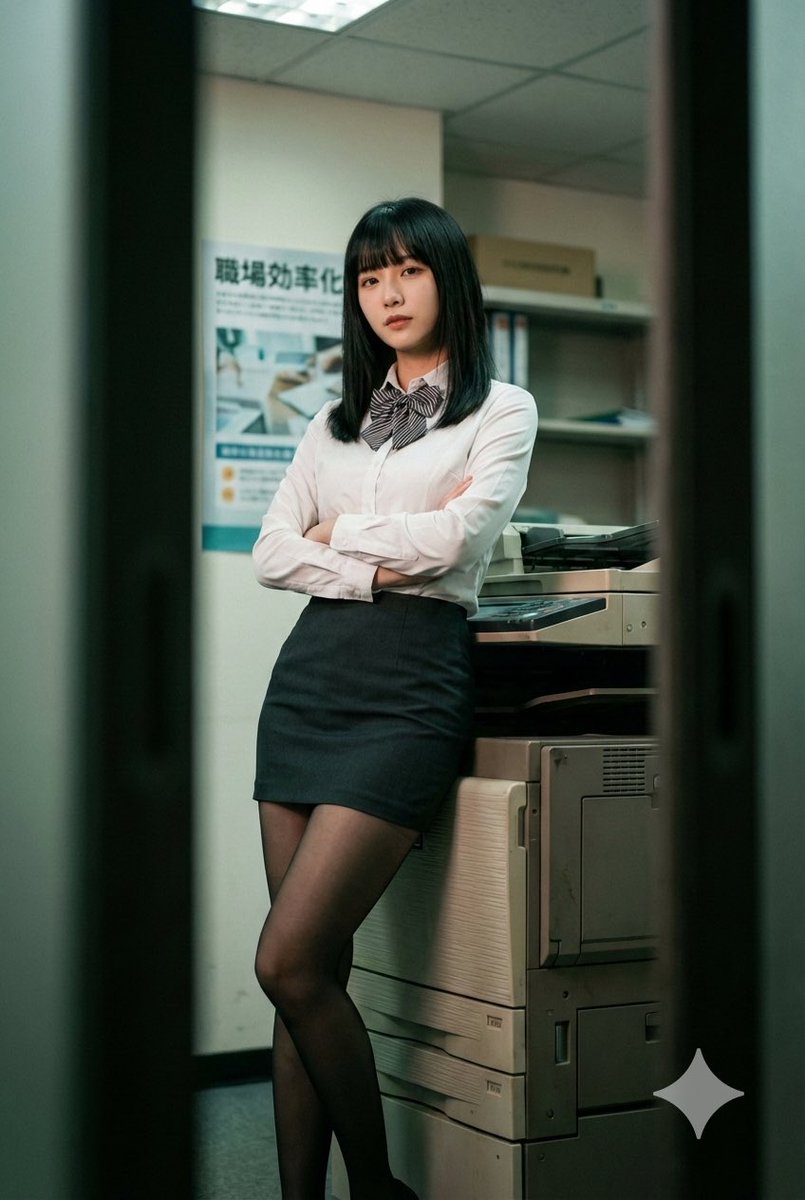 Moody Vintage Office Cinematic Portrait