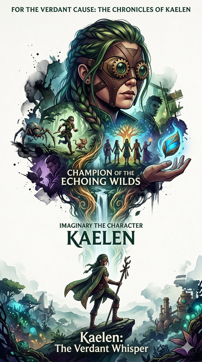 Kaelen Verdant Whisper Hero Poster