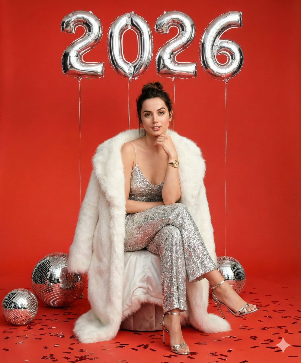 Silver Sequin New Year Fashion Shoot