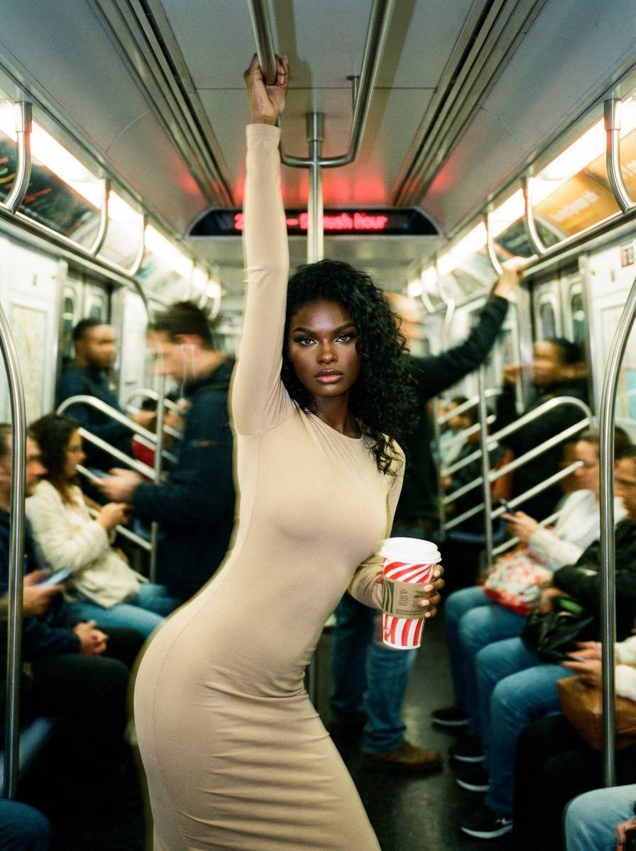 Subway Motion: Candid Elegance
