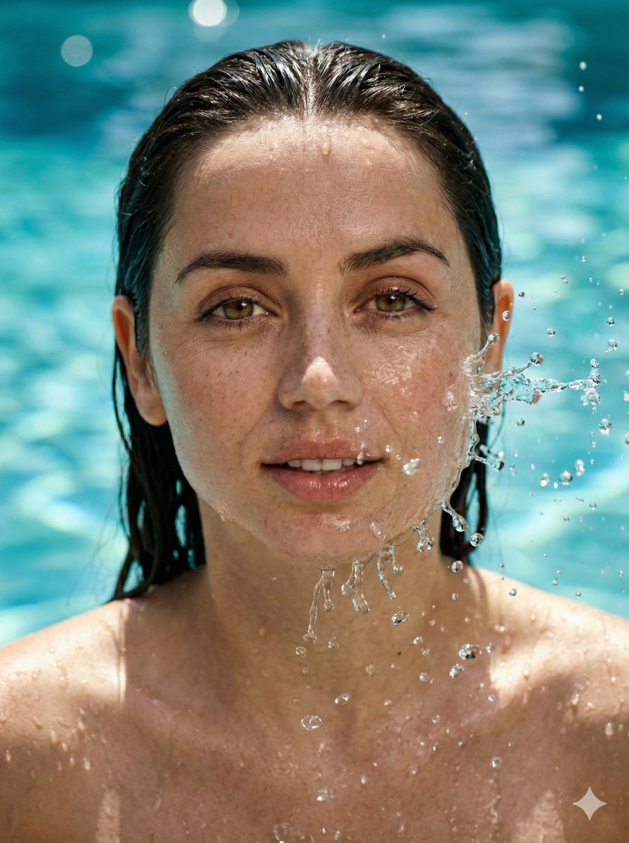 Wet Summer Portrait Splash