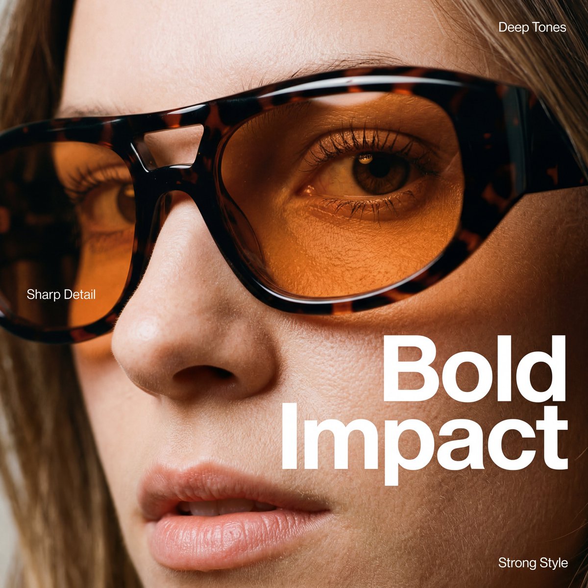 Cinematic Fashion Editorial Extreme Close-Up