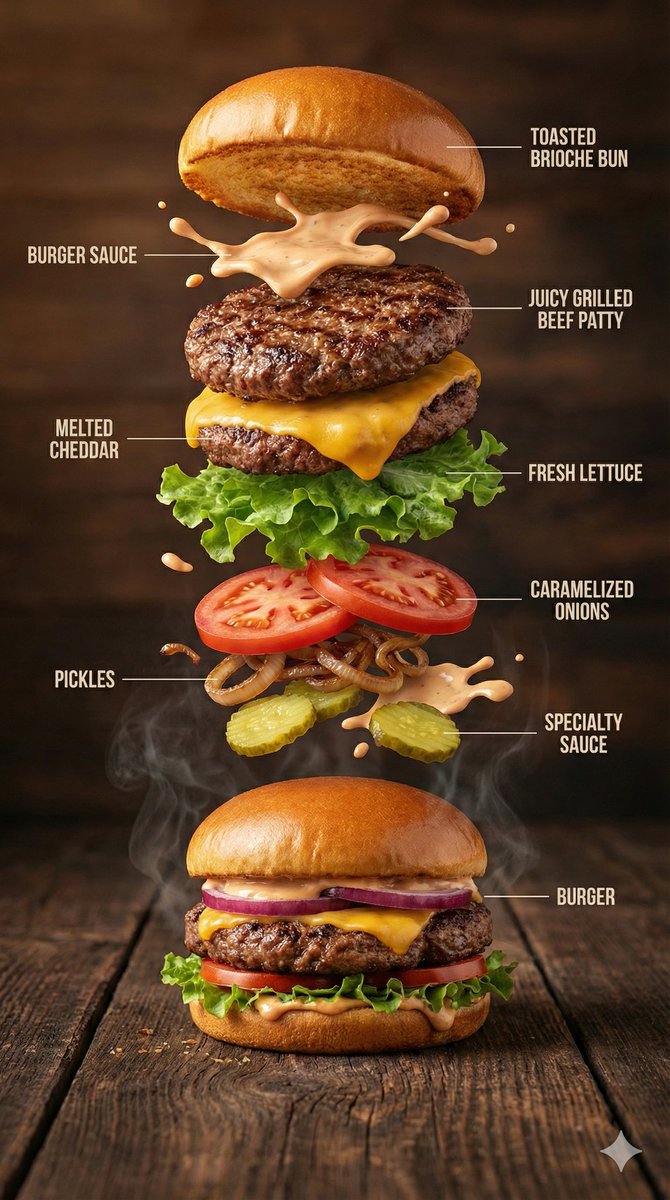 Gourmet Burger Infographic