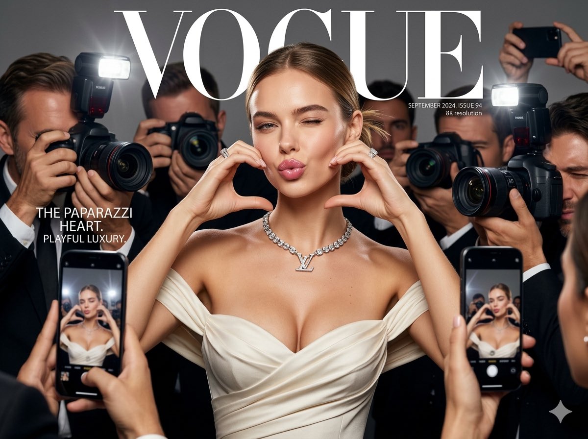 Vogue Style Fashion Portrait Cover