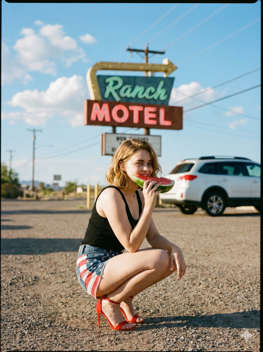 Retro Desert Motel Fashion Shoot