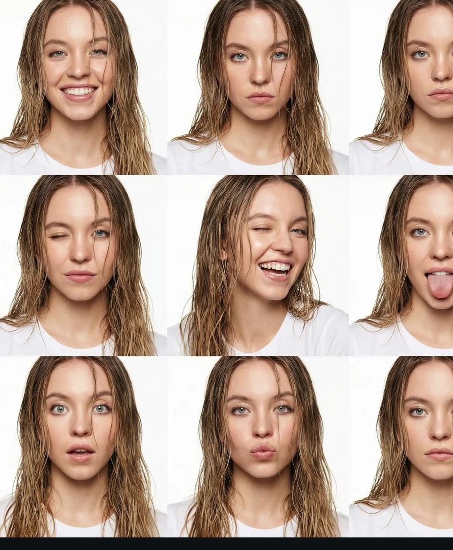 Wet Hair Beauty Grid Editorial
