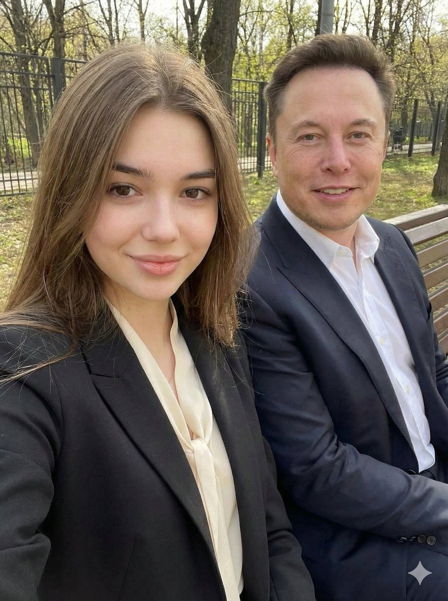 Elon Musk Park Selfie Portrait
