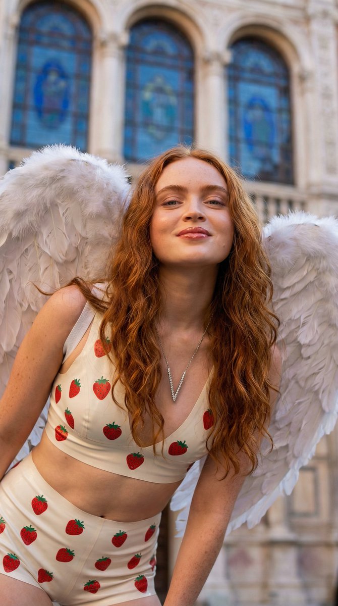 Playful Angel Wings Portrait Shoot
