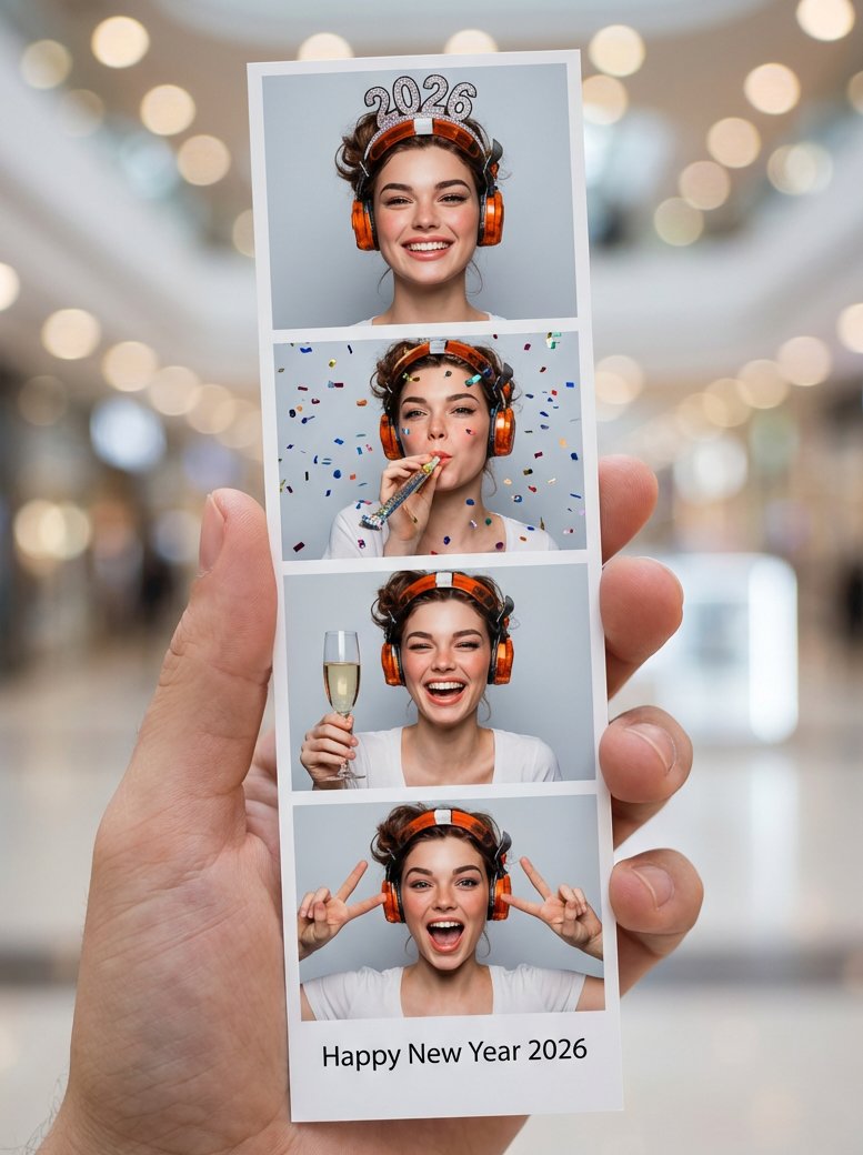 New Year Photo Booth Strip